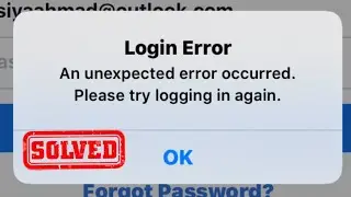Login Error an Unexpected Error Occurred Facebook iPhone 2022 | Please Try Logging In Again iOS 15