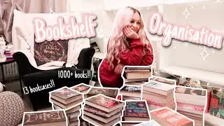 Organising my bookshelves/home library | 13 bookcases & 1000+ books!!📚