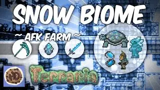 Terraria 1.3 AFK Underground Snow Biome Farm | Frostbrand | Frozen Turtle Shell | Frost Staff