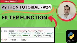 PYTHON LESSON #24 - FILTER  FUNCTION IN PYTHON.