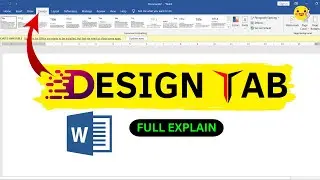 How to Use Design Tab in Microsoft word | Full Explain | Complete Tutorial