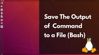 How to Save the Output of a Command to a File