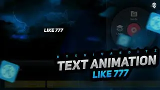 How To Make Text Animation For Montages Videos In Kinemaster | Text Animation Like 777 | Shiva Editz