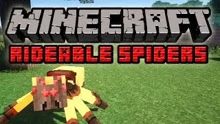 Minecraft Mody: Rideable Spiders Mod - Jazda na Pająkach! Miej Własnego Spidera!
