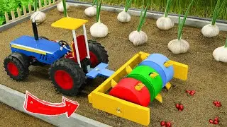 Top diy tractor making mini Concrete bridge #38 | diy tractor | water pump | @KeepVilla|DongAnh mini
