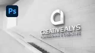 How to Create 3D Wall Logo using PSD Mockup in Photoshop