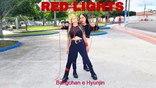 [KPOP IN PUBLIC BRAZIL]  | RED LIGHTS - BANGCHAN AND HYUNJIN |  dance cover by PURPLE NIGHT GROUP