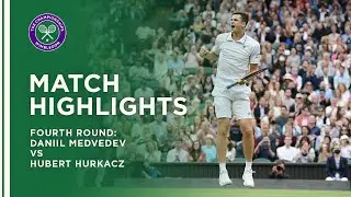 Daniil Medvedev vs Hubert Hurkacz | Fourth Round Highlights | Wimbledon 2021