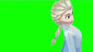 ❄MMD Elsa Green Screen  ll Frozen lover❄