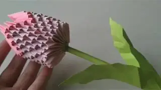 Тюльпан  Модульное оригами