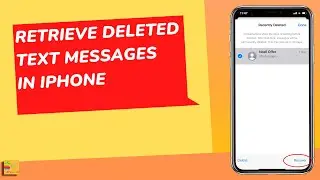 How to recover deleted messages on iPhone | 3 days recover