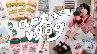 STUDIO VLOG 🎀 big shop update, new socks!!, kittens + cooking