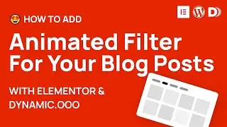 How to add animated post filtering and customize your posts in Elementor with Dynamic.ooo