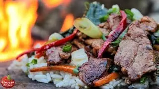 The Ultimate Stir-Fry - Cooking in the Forest - ASMR