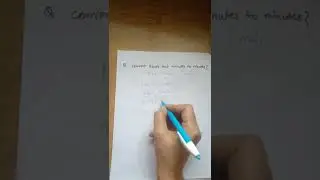 convert hours to minute? 