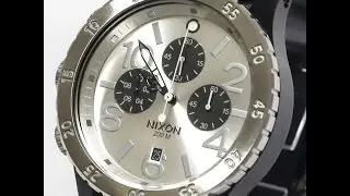 COOLWATCH31 A486-180 NIXON 48-20 CHRONO Black Silver MEN'S WATCH A486180 ニクソン クロノ ブラックシルバー メンズ