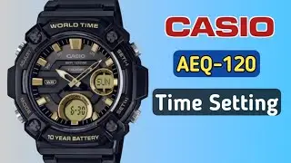 How to set time Casio AEQ-120 (5679)