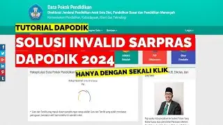 SOLUSI INVALID SARPRAS DAPODIK 2024