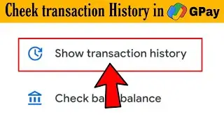 How To Cheek or See in Google Pay  ( Gpay )