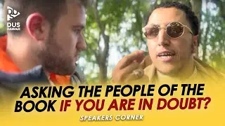 Asking The People Of The Book If You Are In Doubt? Shamsi Speakers Corner