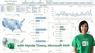 Interactive Excel Dashboards with Power Query and Power Pivot  - FREE Download