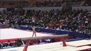 Iryna Krasnyanska (UKR) Balance Beam Team Qualifications 2006 Aarhus World Championships