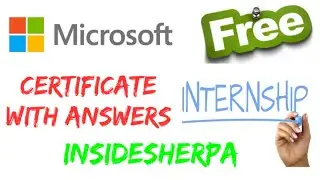 Microsoft Free online Internship Certification Answers