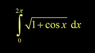 Definite integral sqrt(1+cos(x)) trig identity and absolute value of cosine integral.