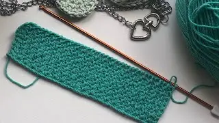 Узор тунисским крючком🦋