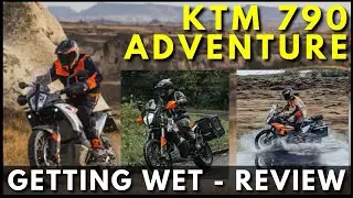 The NEW KTM 790 Adventure - It is getting wet - Test and Review in wet conditions