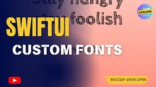 SwiftUI | How to add custom fonts? | Quotes iOS app UI design tutorial | Xcode #swiftui #swift