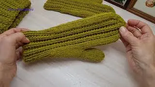 ВЯЖЕМ ВАРЕЖКИ К ШАПКЕ. Индийский клин.