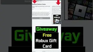 How to Redeem Roblox Gift card codes + FREE ROBUX (Robux Giveaway) #giveaway #roblox #robux #shorts