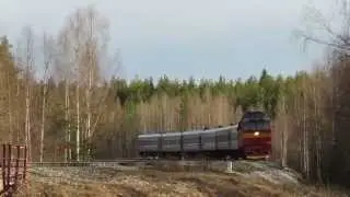 ТЭП70-464 с пассажирским Сыктывкар-Кослан