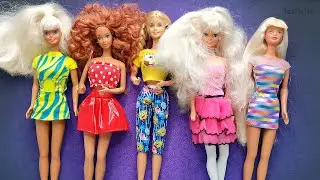 АСМР Обзор кукол Барби 90-х🎀ASMR шепот Cool Times, Movin Groovin, Bead Blast и другие Barbie
