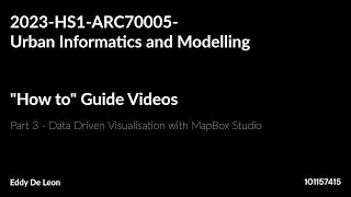 Part 03 - Data Driven Visualisation with Mapbox Studio