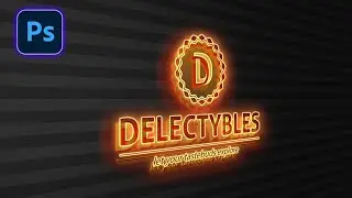 How to Create 3D Neon Logo Mockup in Photoshop