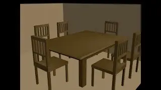 3Ds max simple dining table modeling for bigginer