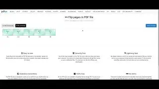 How to flip pages in a PDF file