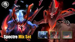 Dota 2 Spectre Best Mix Set Arcana Phantom Advent + Transversant Soul of the Crimson + Soul Diffuser