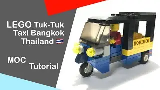 LEGO Tuk-Tuk Taxi Bangkok Thailand🇹🇭 MOC Tutorial | Somchai Ud