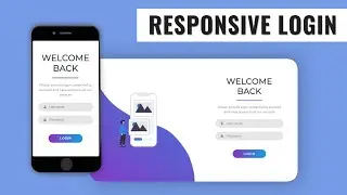 How to make RESPONSIVE login page in HTML and CSS