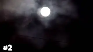 Moon green screen | Clouds Moving | 4k | Nila green screen