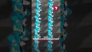 Рота женщин-военнослужащих на Военном параде в Астане