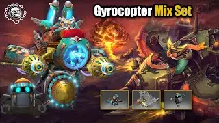 Dota 2 Gyrocopter Mix Set Arcane Inverter + Golden Atomic Ray Thrusters + B.U.S.T.E.R