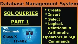 Class 10 IT Unit 3 Structured Query Language (SQL) | Book Code 402 SQL Commands -Practical #how #use