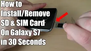 How to Remove SIM and SD card Samsung Galaxy S7