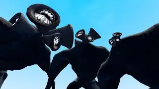DARK SIREN HEAD BUT WITH A TINY HEAD!! Garry's Mod [Siren Head Trevor Henderson] Gameplay