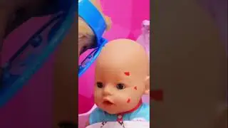 The Baby Born doll eats too many candies! Kids play with dolls #toys #shorts #pretendplay