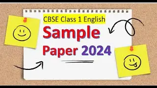 Class  1 English Question Paper CBSE | Class 1 ka English Paper | Study Tech